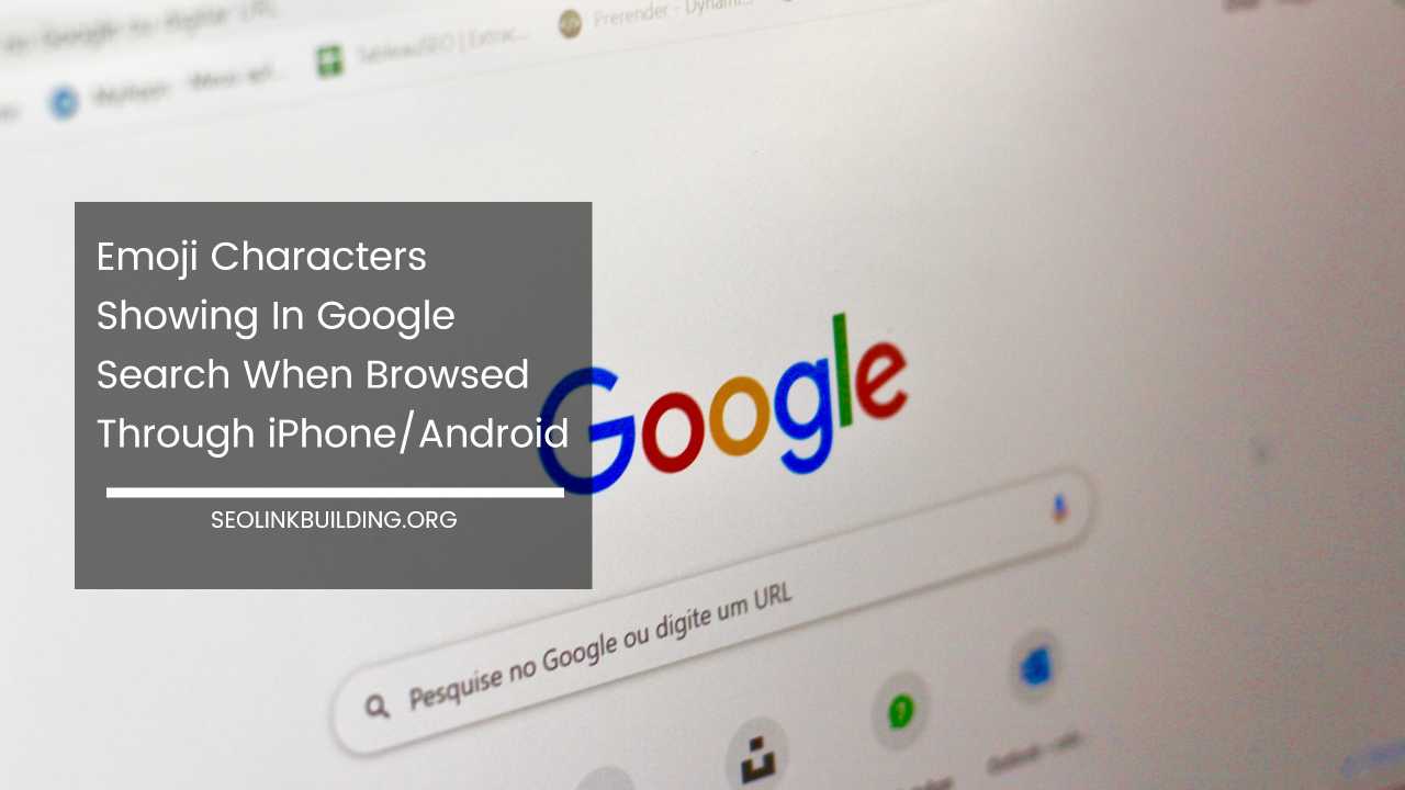 Emoji Characters Showing In Google Search