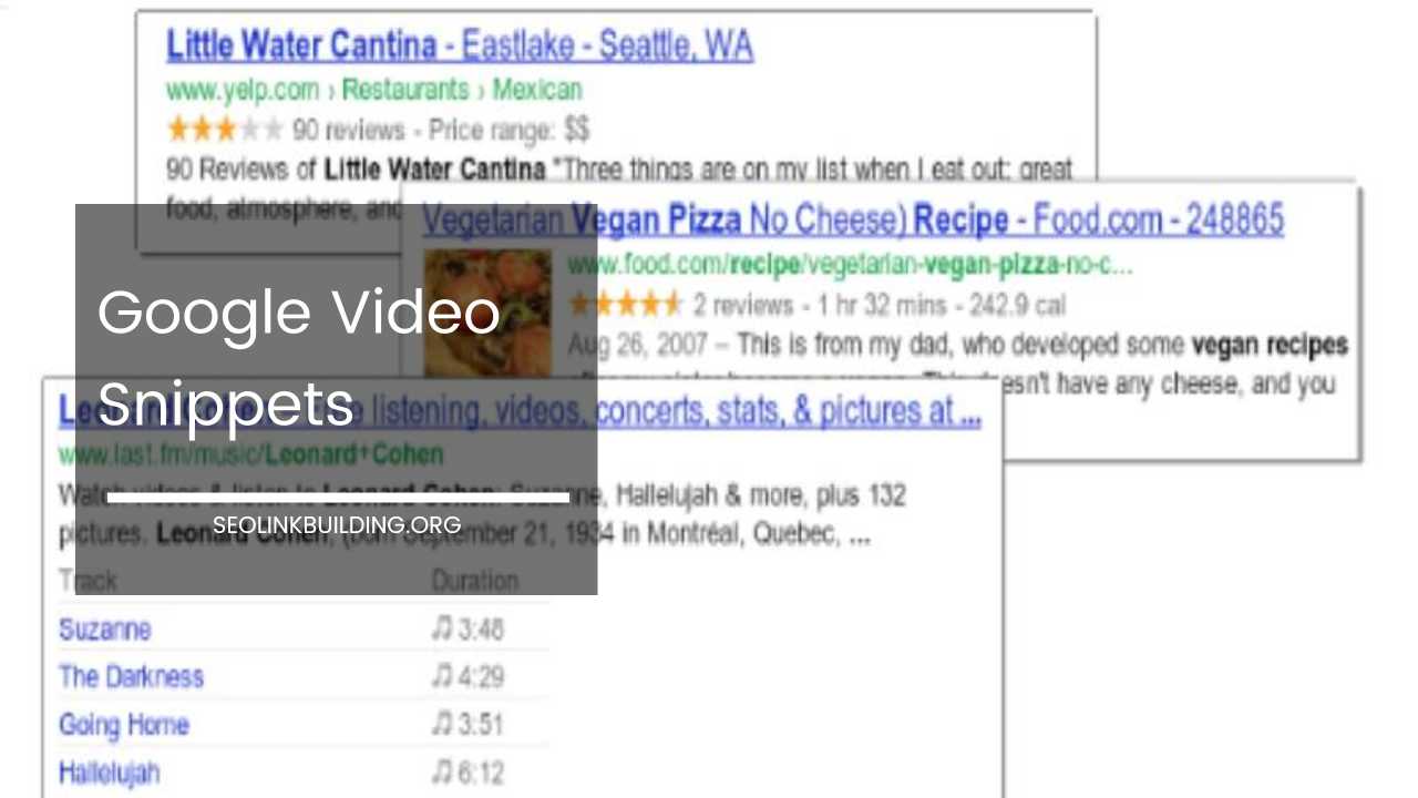 Google Video Snippets